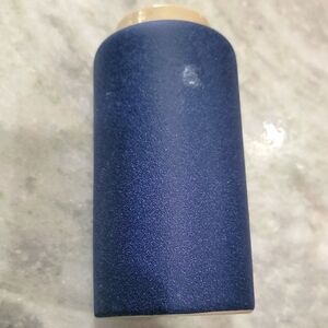 Small Navy/tan Stoneware Vase